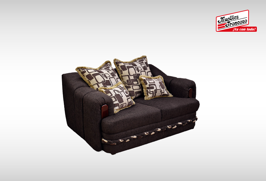 SOFÁ Y LOVE SEAT ROMA CHOCOLATE