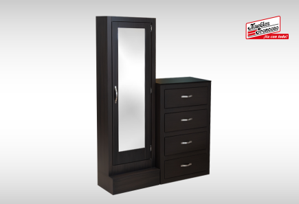 CABECERA, DOS BURÓS Y CÓMODA CON LUNA YAKATY