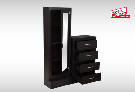 CABECERA, DOS BURÓS Y CÓMODA CON LUNA YAKATY