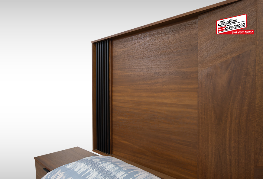 CABECERA, DOS BURÓS Y CÓMODA CON LUNA KALEY