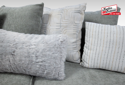 SALA MONTECARLO GRIS SOFÁ Y LOVE SEAT