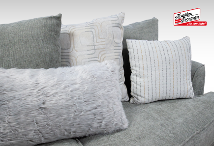 SALA MONTECARLO GRIS SOFÁ Y LOVE SEAT