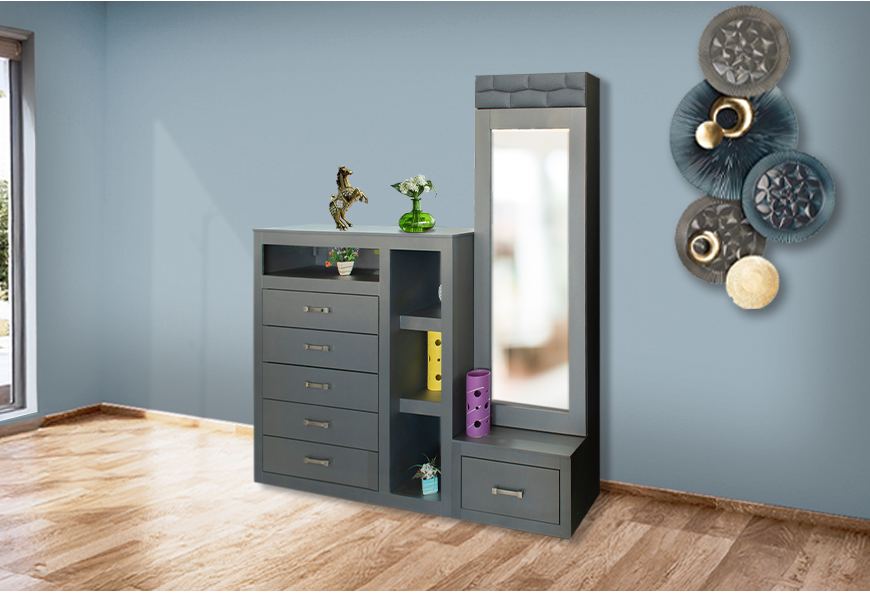 CÓMODA Y LUNA FRANCIA PLATINO