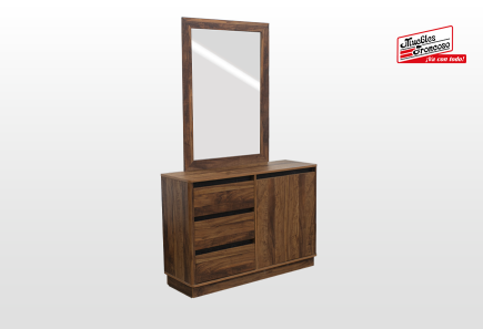 CABECERA, 2 BURÓS Y CÓMODA CON LUNA BRITANIA