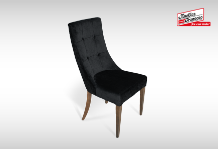 ANTECOMEDOR OLAF CON 6 SILLAS ESPARTA VENUS BLACK