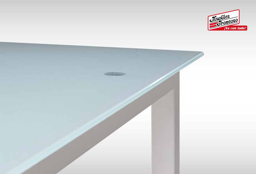 ANTECOMEDOR DT-889 CON 2 BANCAS ARGELIA SILVER PTA PERLA
