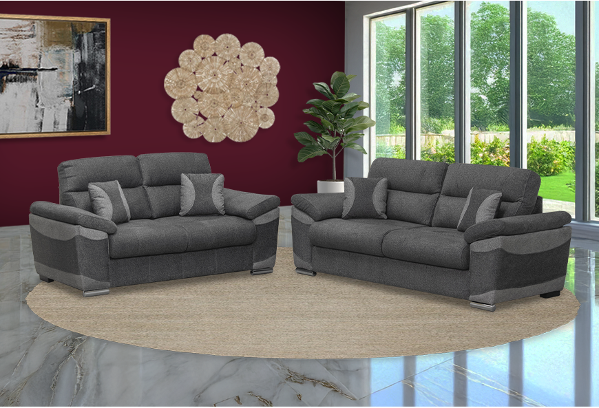 SALA PANAMÁ ROCHE SOFÁ Y LOVE SEAT