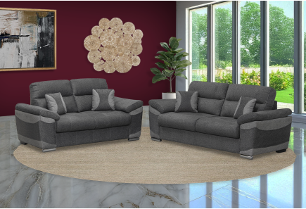 SALA PANAMÁ ROCHE SOFÁ Y LOVE SEAT