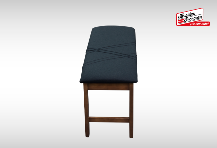 ANTECOMEDOR LAWRENCE RECTANGULAR CON 4 SILLAS Y BANCA RUSSEL CHARCOAL