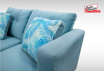 SALA BABY OCEAN BLUE SOFÁ Y LOVE SEAT