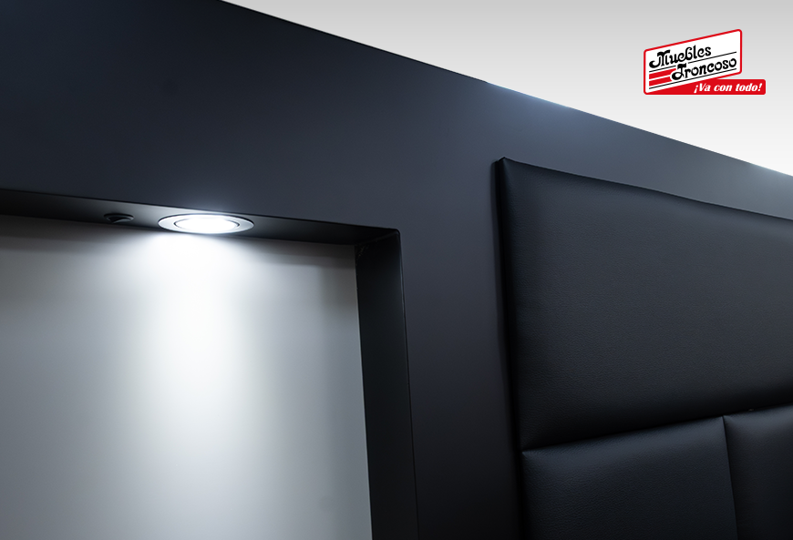 CABECERA, 2 BURÓS Y CÓMODA CON LUNA PRAGA CHOCOLATE