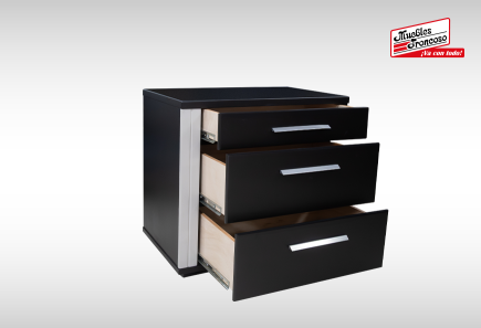 CABECERA, 2 BURÓS Y CÓMODA CON LUNA PRAGA CHOCOLATE