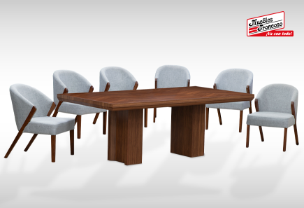 ANTECOMEDOR OSIRIS CON 6 SILLAS MOSCU