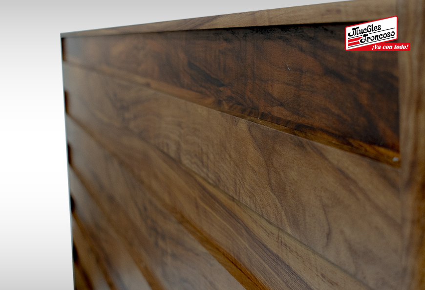 CABECERA, 2 BURÓS Y CÓMODA CON LUNA BRITANIA