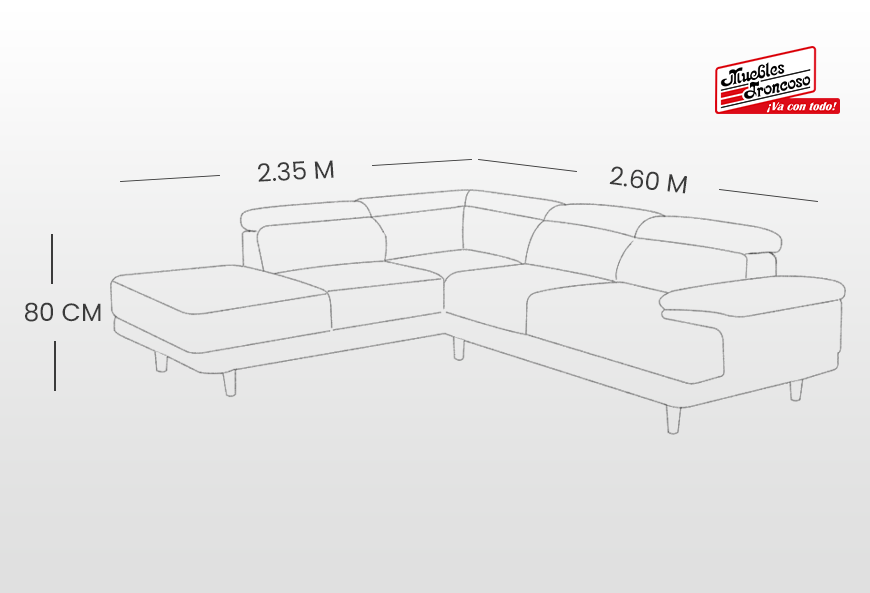 SALA ANGORA MODULAR CHENILLE CAFÉ