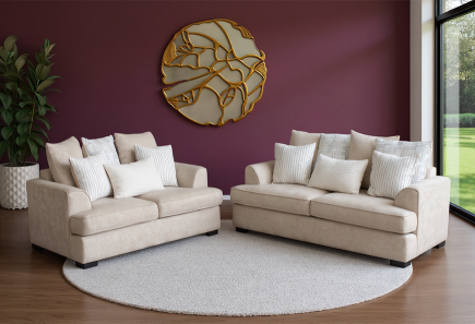 SALA MONTECARLO ARENA SOFÁ Y LOVE SEAT