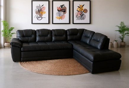 SALA VERONA PIEL GRIS MODULAR