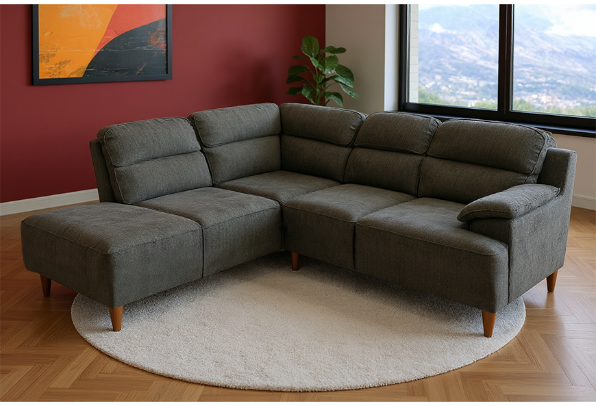 SALA BUGAT CHENILLE MOKA MODULAR