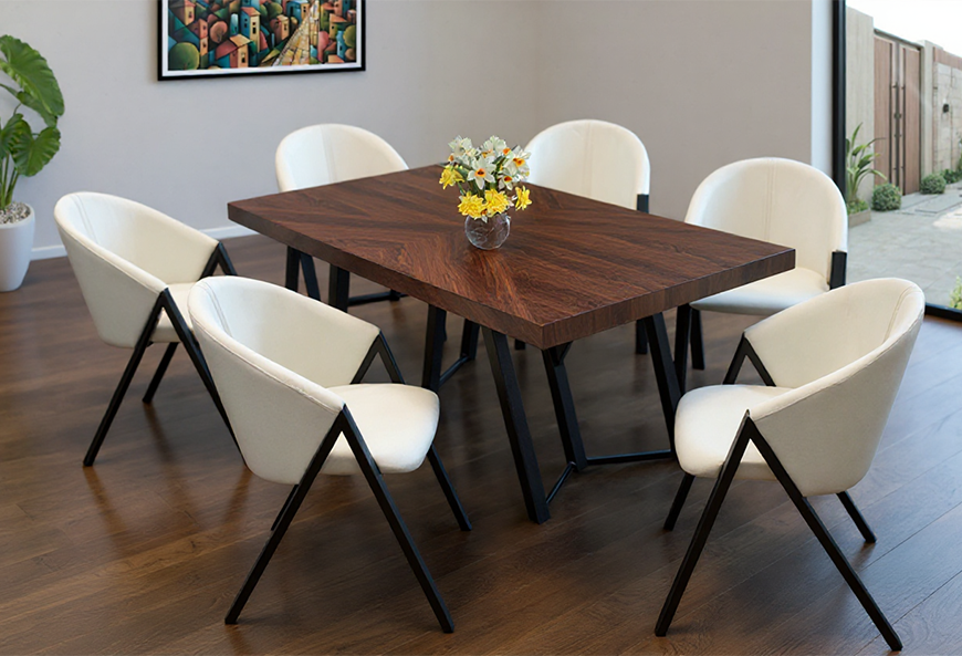 ANTECOMEDOR MALLORY CON 6 SILLAS MALLORY