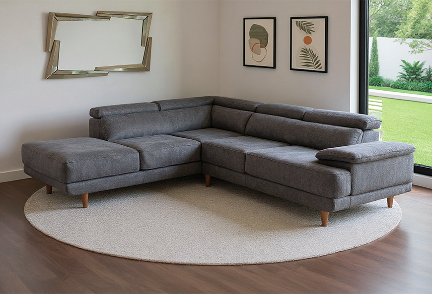 SALA ANGORA MODULAR CHENILLE CAFÉ