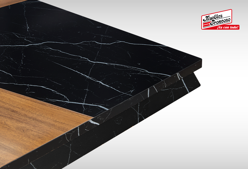 ANTECOMEDOR MOSCU GR CON 6 SILLAS ESPARTA VENUS BLACK