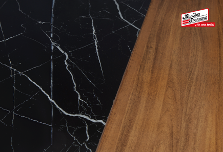 ANTECOMEDOR MOSCU GR CON 6 SILLAS ESPARTA VENUS BLACK