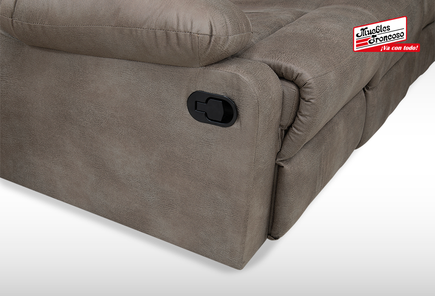 SALA NAIROBI BUFALO NOGAL SOFÁ Y LOVE SEAT