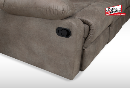 SALA NAIROBI BUFALO NOGAL SOFÁ Y LOVE SEAT