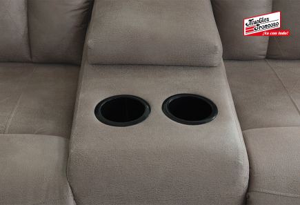 SALA NAIROBI BUFALO NOGAL SOFÁ Y LOVE SEAT