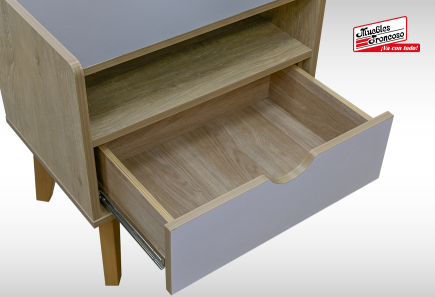 CABECERA, DOS BURÓS Y CÓMODA CON LUNA DOROTHY