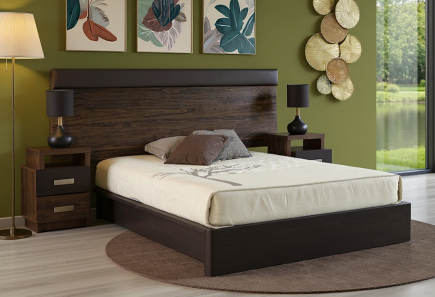 CABECERA Y DOS BURÓS TOKIO NOGAL CHOCOLATE CABECERA Y DOS BURÓS TOKIO NOGAL CHOCOLATE