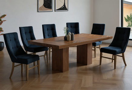 ANTECOMEDOR OSIRIS CON 6 SILLAS ESPARTA VENUS BLACK