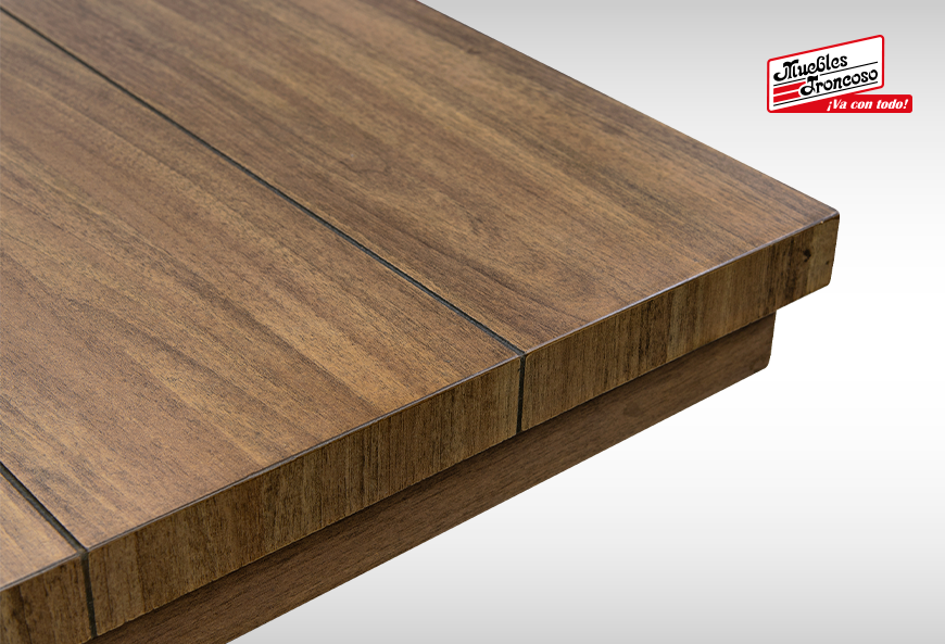 ANTECOMEDOR SILVER NOGAL CON 4 SILLAS Y BANCA RUSSEL ALPHA LATTE