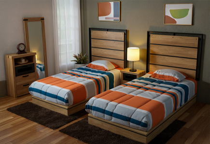 DOS CABECERAS, 1 BURÓ GEMELA PEPPER