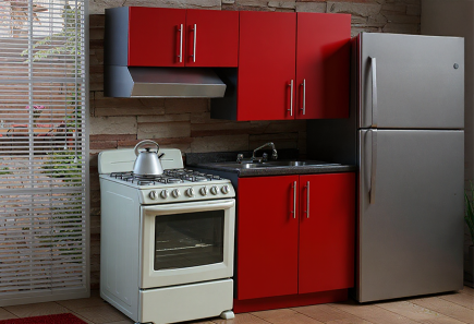 COCINA ELBA ROJO BRILLO 1.70 MTS