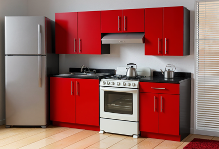 COCINA ELBA ROJO BRILLO 2.40 MTS