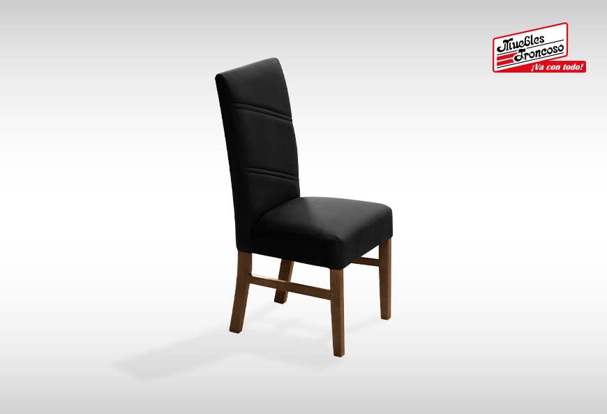 ANTECOMEDOR LAWRENCE REDONDO CON 4 SILLAS ROYALE NEGRO