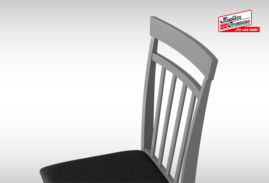 ANTECOMEDOR APRIL REDONDO GRIS CON 4 SILLAS