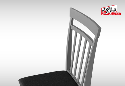 ANTECOMEDOR APRIL REDONDO GRIS CON 4 SILLAS