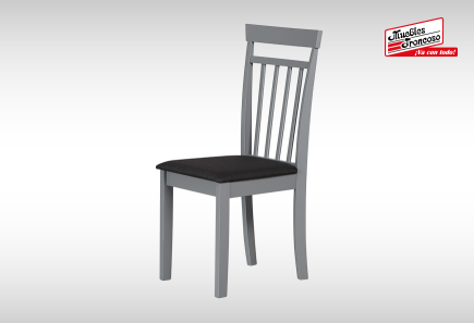 ANTECOMEDOR APRIL REDONDO GRIS CON 4 SILLAS