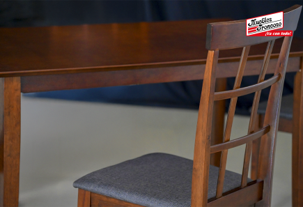 ANTECOMEDOR HELENA JR CAPUCHINO CON 4 SILLAS