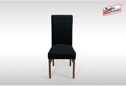 ANTECOMEDOR PARISH CON 6 SILLAS RUSSEL CHARCOAL