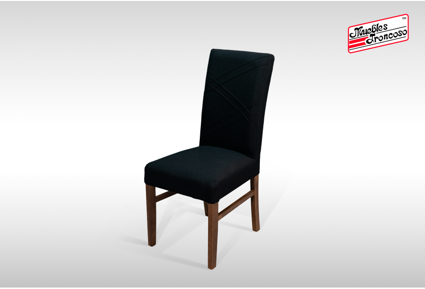 ANTECOMEDOR PARISH CON 6 SILLAS RUSSEL CHARCOAL