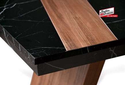 ANTECOMEDOR ALEGRA CON 4 SILLAS RUSSEL CHARCOAL