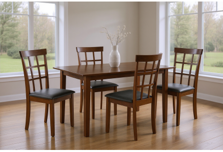 ANTECOMEDOR HELENA JR CAPUCHINO CON 4 SILLAS