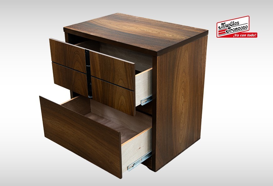 CABECERA, DOS BURÓS Y CÓMODA CON LUNA ZAGREB