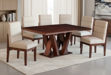 ANTECOMEDOR MCKENZIE CON 6 SILLAS MONTANA PONZ