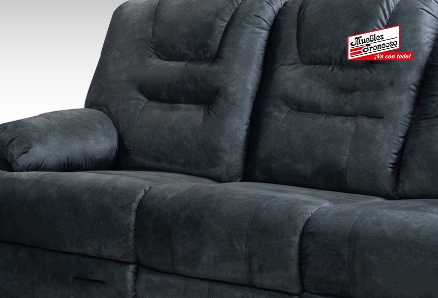 SOFÁ Y LOVE SEAT HARRY GREY CON RECLINABLES
