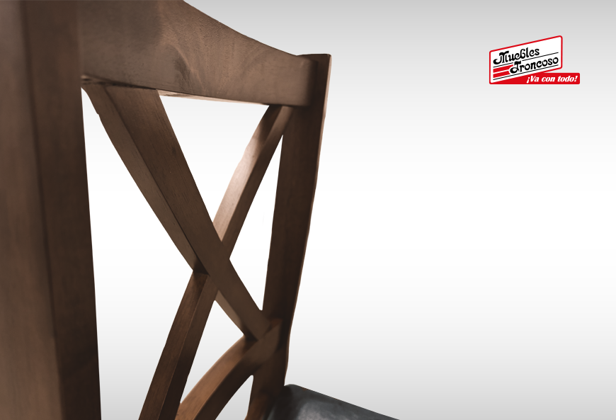 ANTECOMEDOR SAM NOGAL CON 4 SILLAS