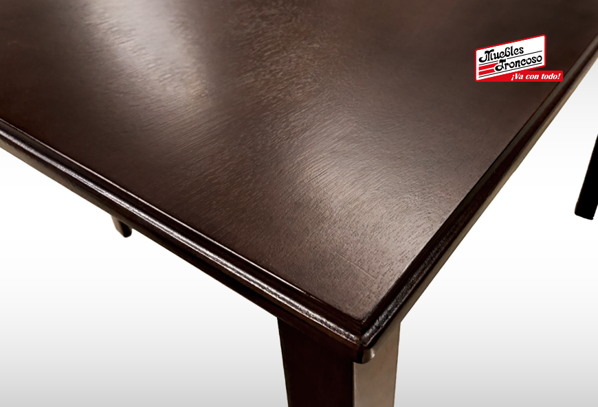 ANTECOMEDOR SAM NOGAL CON 4 SILLAS